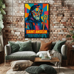 Saint Anselm Benedictine Monk And Poster