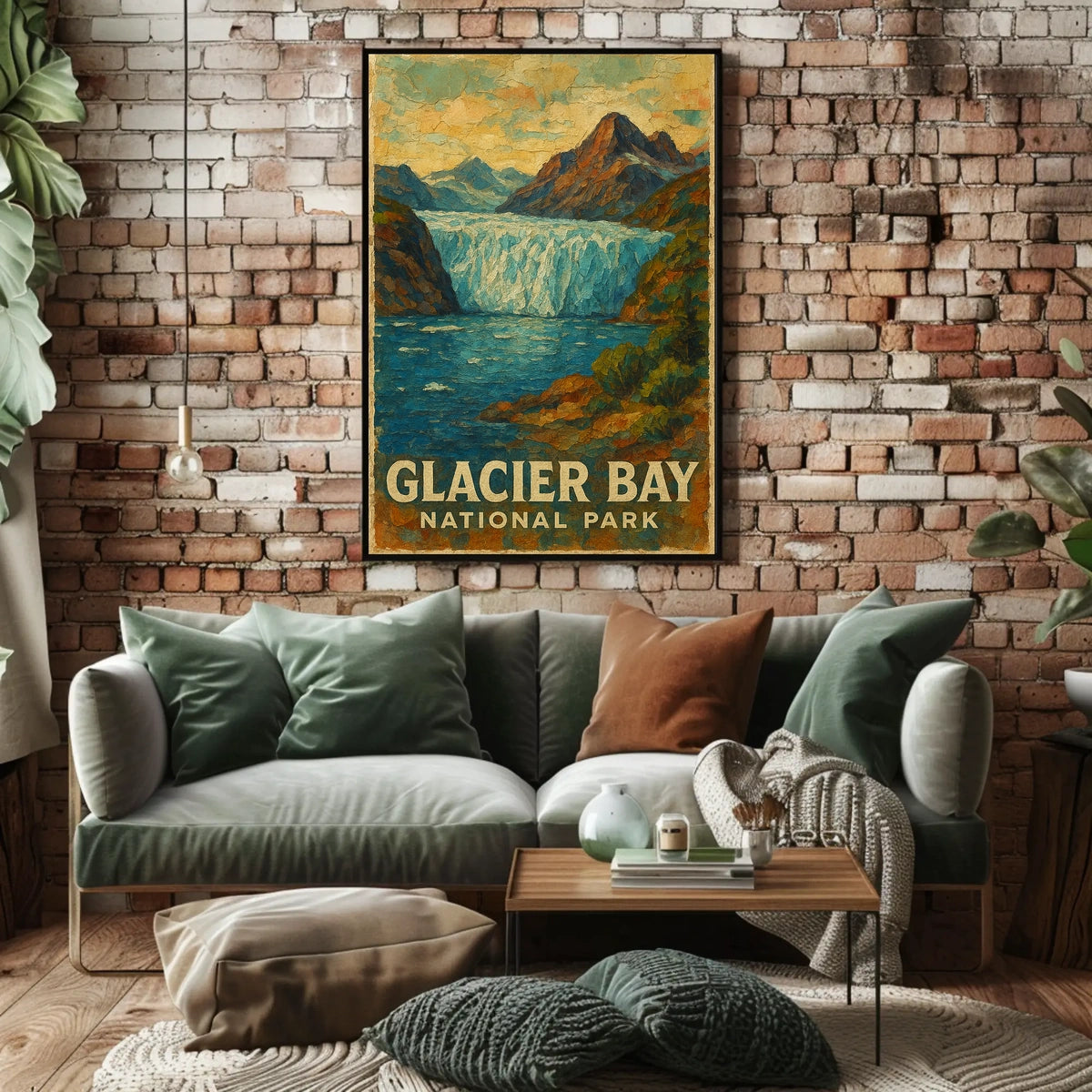 Glacier Bay National Park Scenic Wilderness Adventure Nature Lovers Decor Wall Art Poster