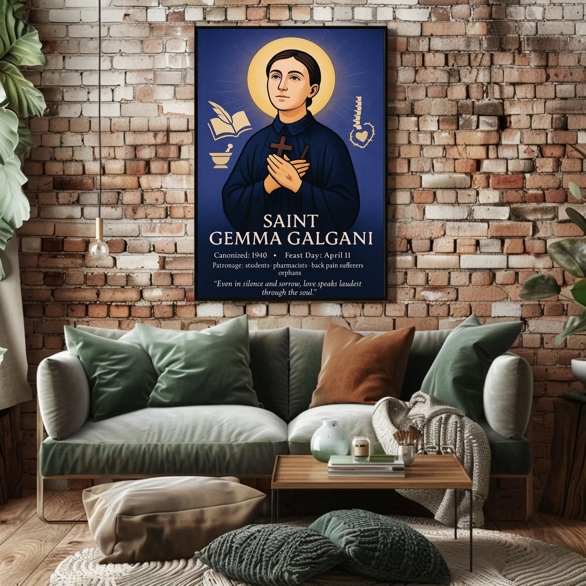 Saint Gemma Galgani Poster PosterGoat