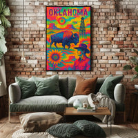 Oklahoma A Vibrant Tribute Poster