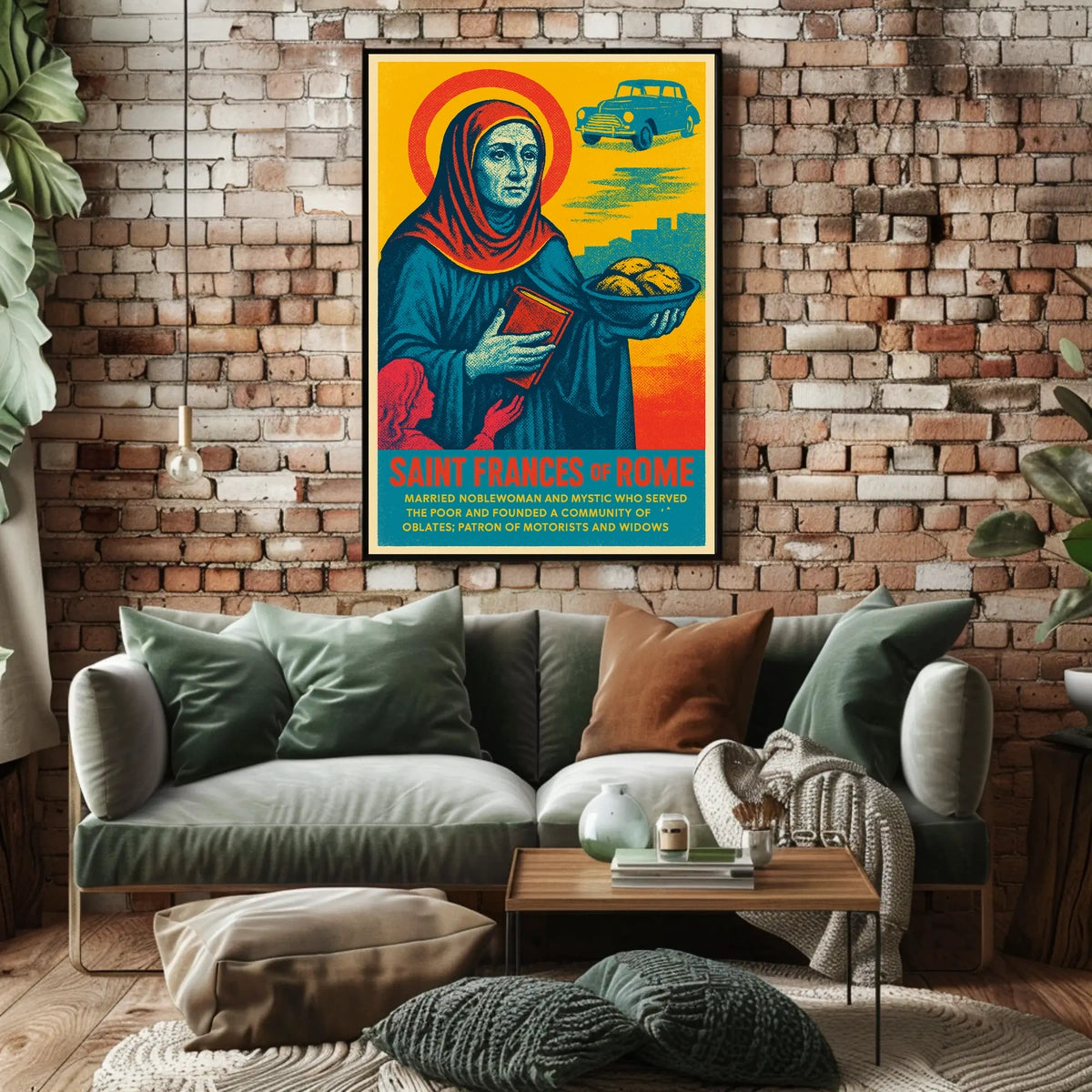 Saint Frances Of Rome Poster