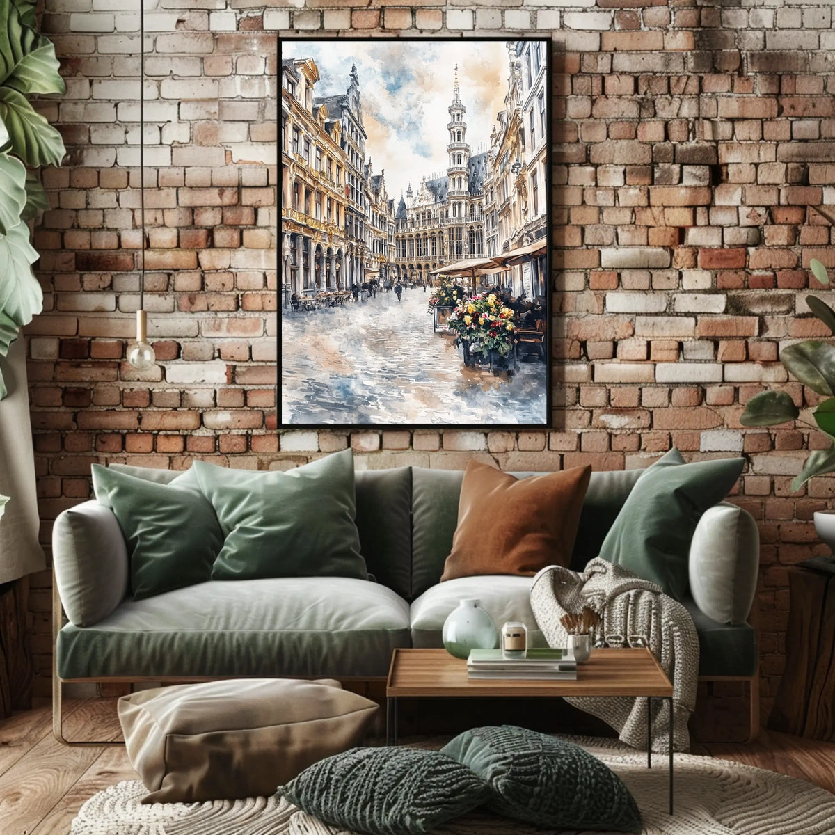 Belgium Brussels Grand Place Street View Poster