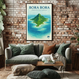 Bora Bora Tropical Island Travel Poster PosterGoat