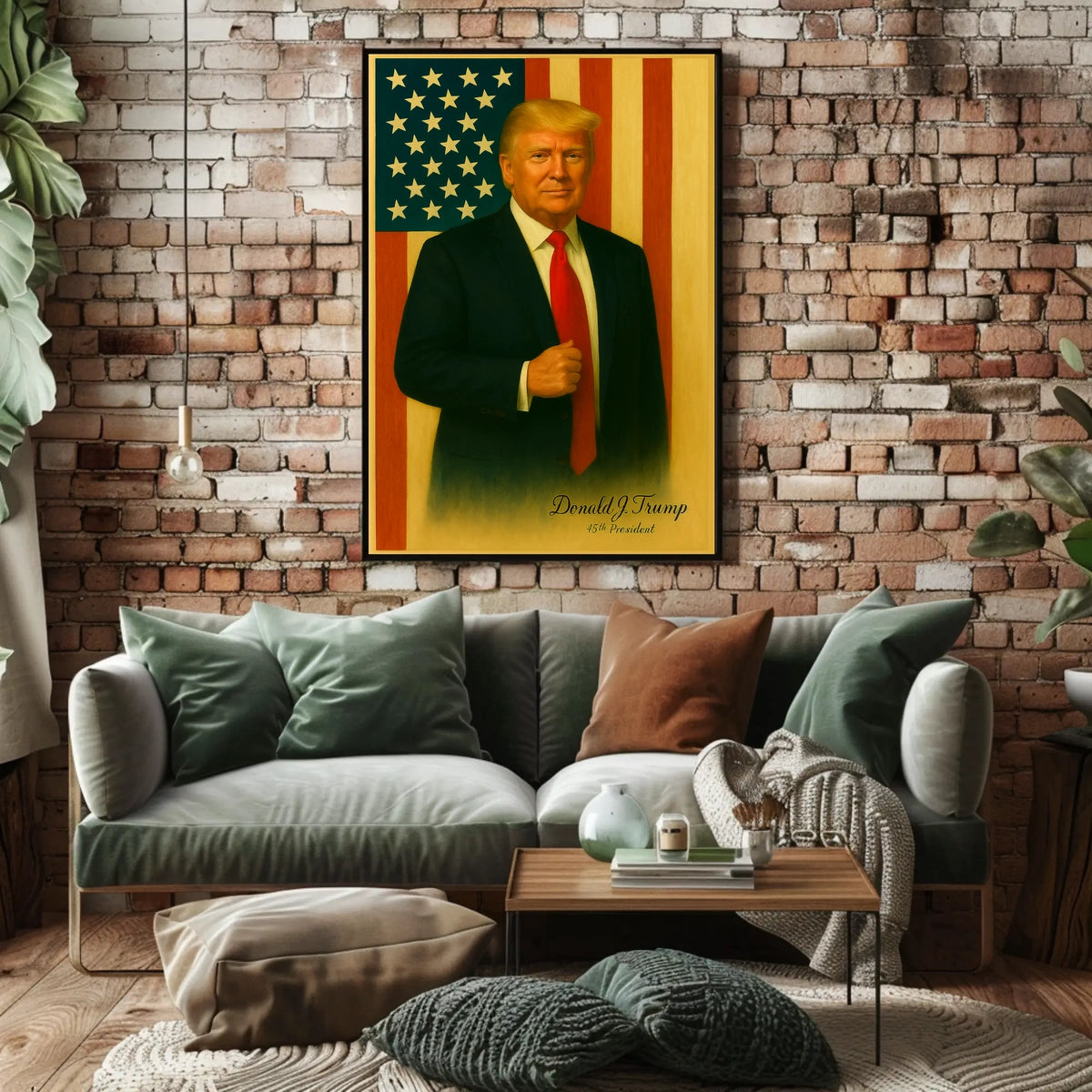 Donald Trump Guiding Light Nation Patriotism Leadership American Pride Cinematic Poster
