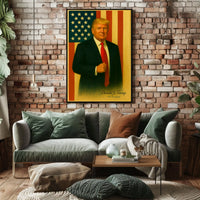 Donald Trump Guiding Light Nation Patriotism Leadership American Pride Cinematic Poster