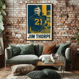 Jim Thorpe Legendary Athlete Poster