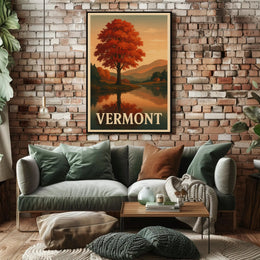 Vermont Autumn Splendor Wall Art Print