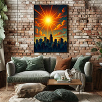 Radiant Cityscape Poster