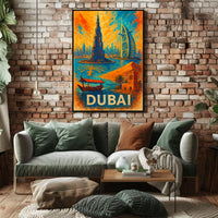 Dubai Poster City Of Wonders Wall Art For Travelers