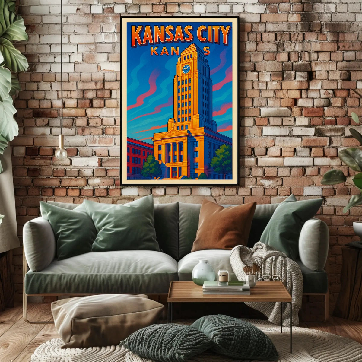 Kansas City Skyline Poster