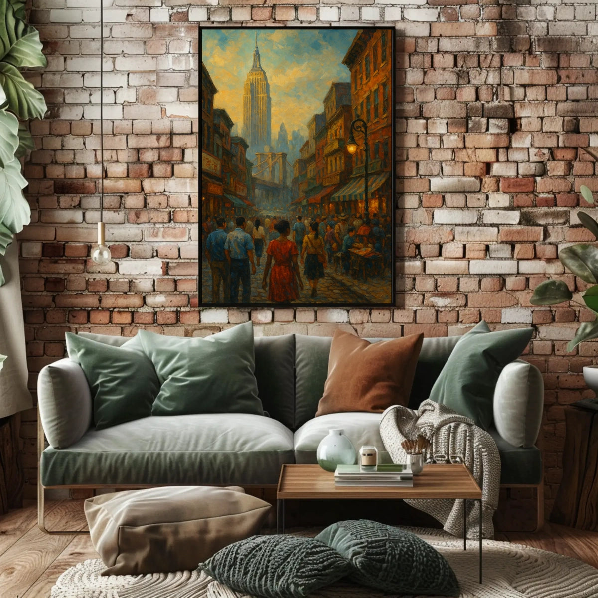 Historic Cityscape Poster Impressionist Nostalgic Home Decor
