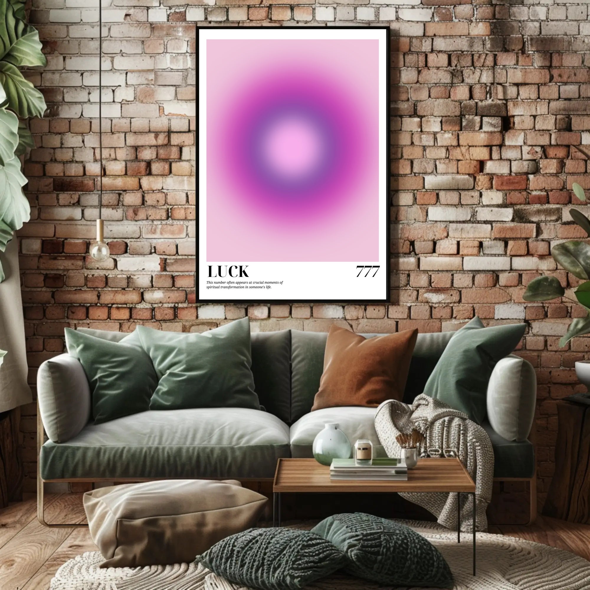 Spiritual Transformation 777 Luck Abstract Poster PosterGoat
