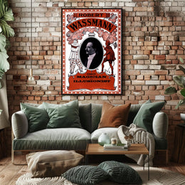 Vintage Magician and Illusionist Poster - Cultural or Heritage Poster