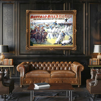 Buffalo Bills Wild West Show Poster Vintage Wall Art