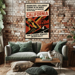California The Golden State Poster