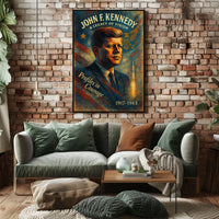 Patriotic Leadership Visionary Space Exploration Art Poster
