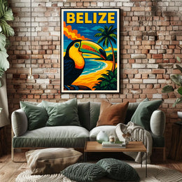 Belize Tropical Paradise Poster