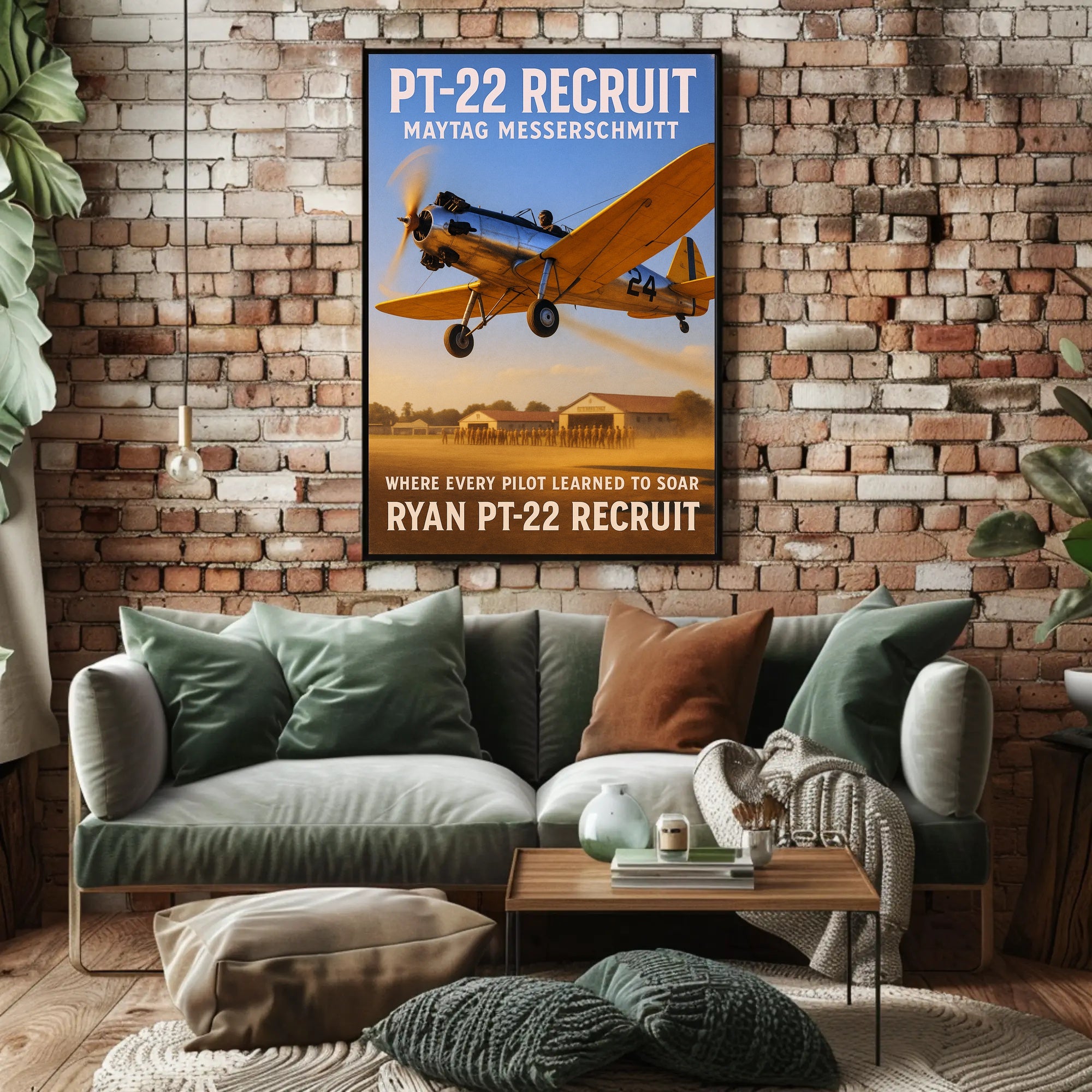 PT-22 Recruit Aviation Training Poster PosterGoat