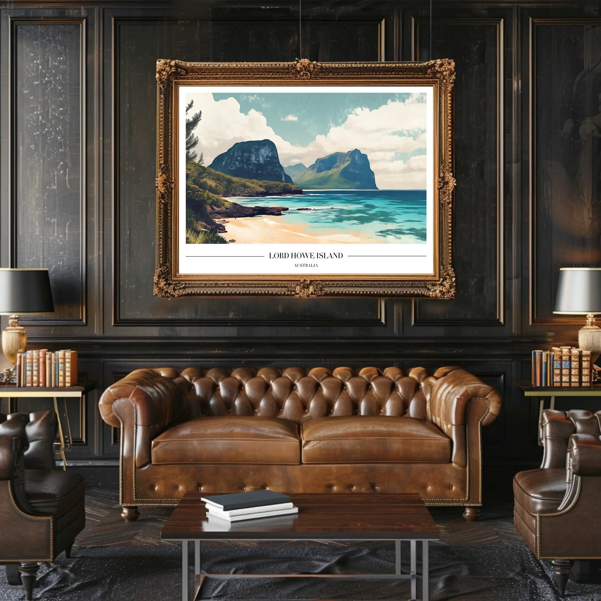 Lord Howe Island Tranquil Scenery Travel Poster