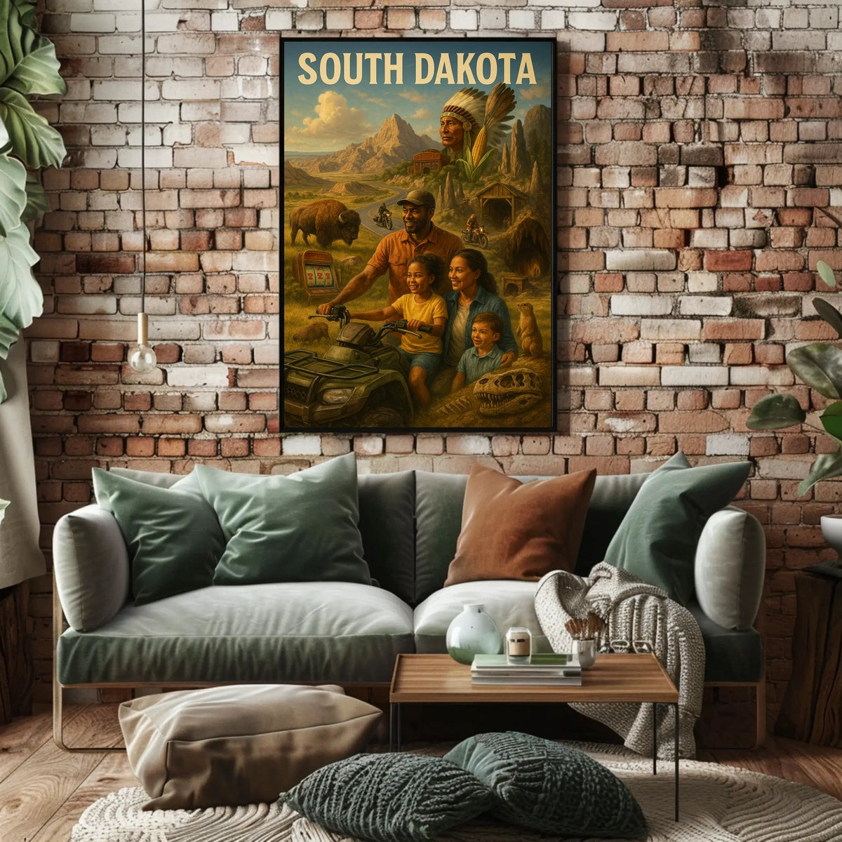 Discover South Dakota Poster