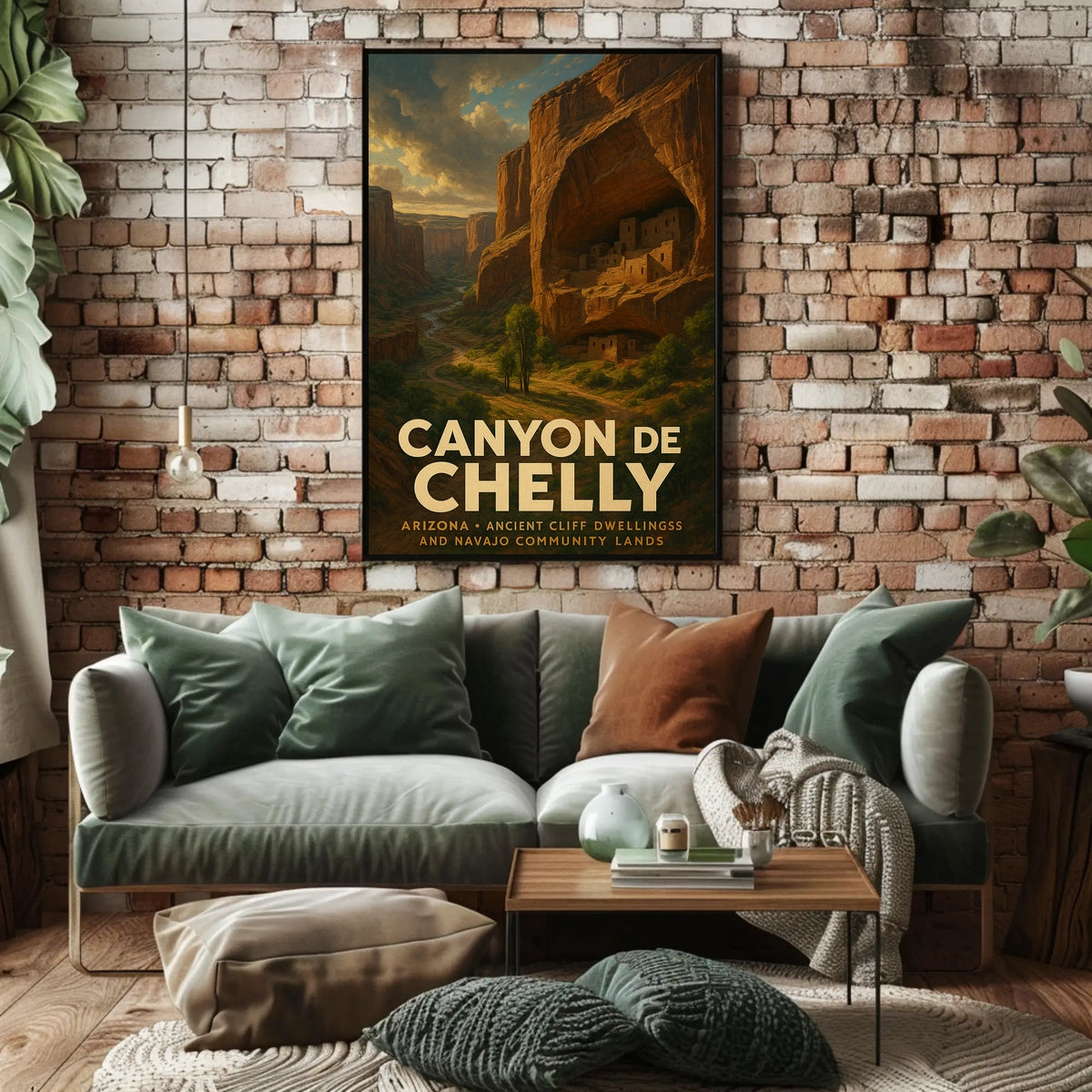 Canyon De Chelly Scenic Vintage Southwest Collectors Poster