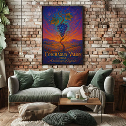 Colchagua Valley Vineyard Art: Mystical Chilean Landscape