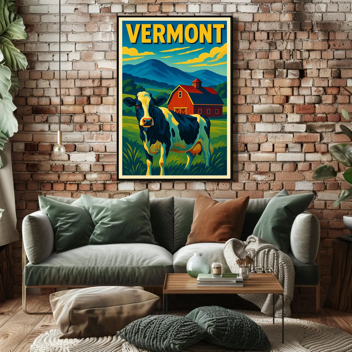 Vermont Countryside Charm Poster