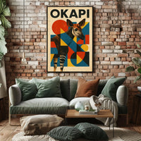 Okapi Art Poster