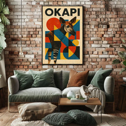 Okapi Art Poster