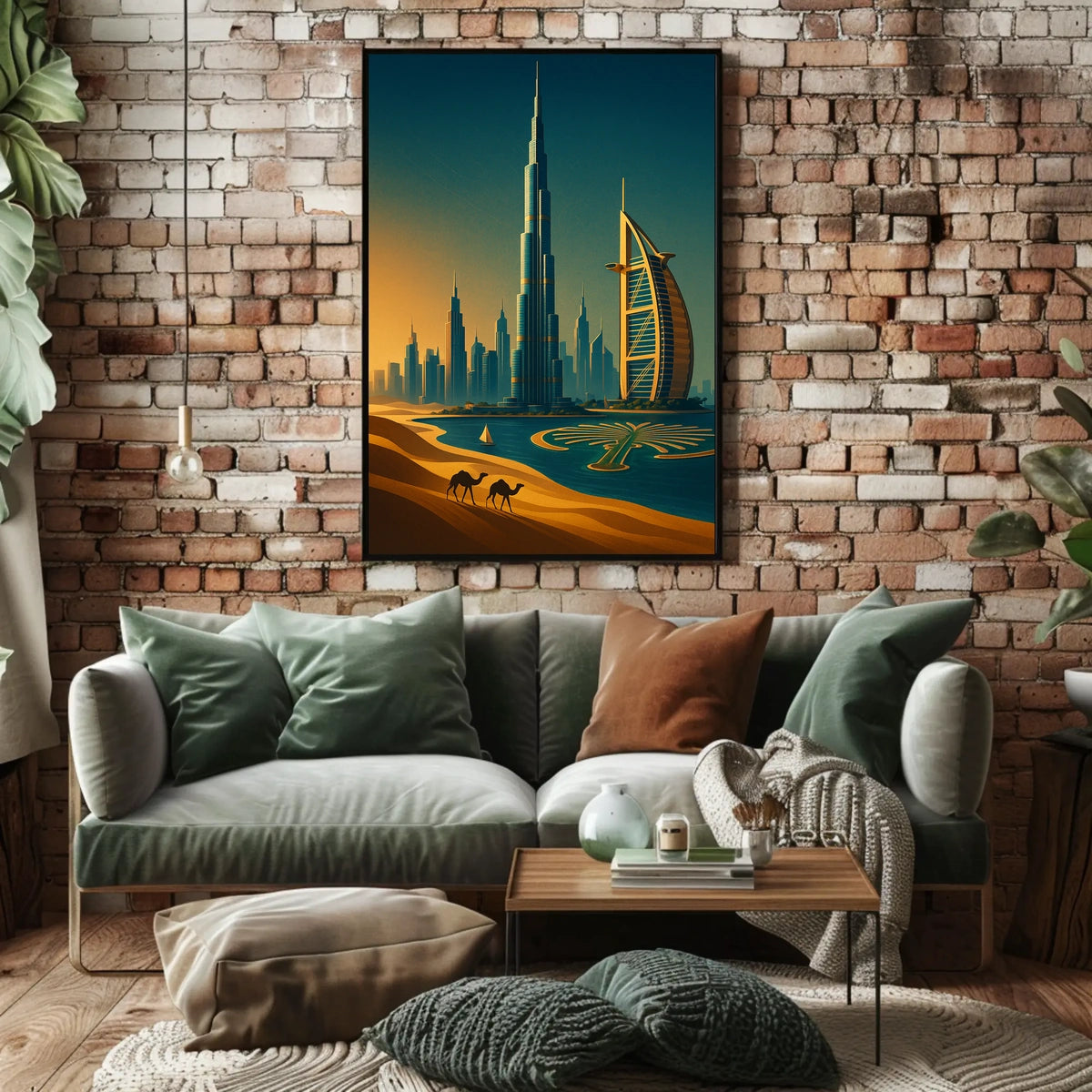 Dubai Skyline A Modern Oasis Modern Poster