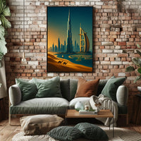 Dubai Skyline A Modern Oasis Modern Poster