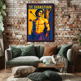Saint Sebastian Timeless Scenic Portrait Inspired Wanderlust Home Decor Collection Poster