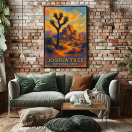 Joshua Tree National Park Poster Desert Landscape Wall Art