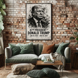 Donald Trump 47th President Poster