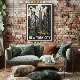 Iconic New York City Poster For Urban Decor Enthusiasts