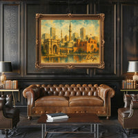 Libya Architectural Desert Cityscape Splendor Poster