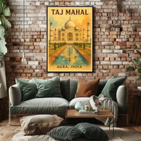 Taj Mahal Travel Photography Poster