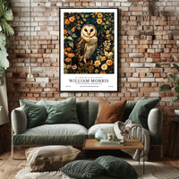 William Morris Nature Exhibition Vintage Artistic Poster