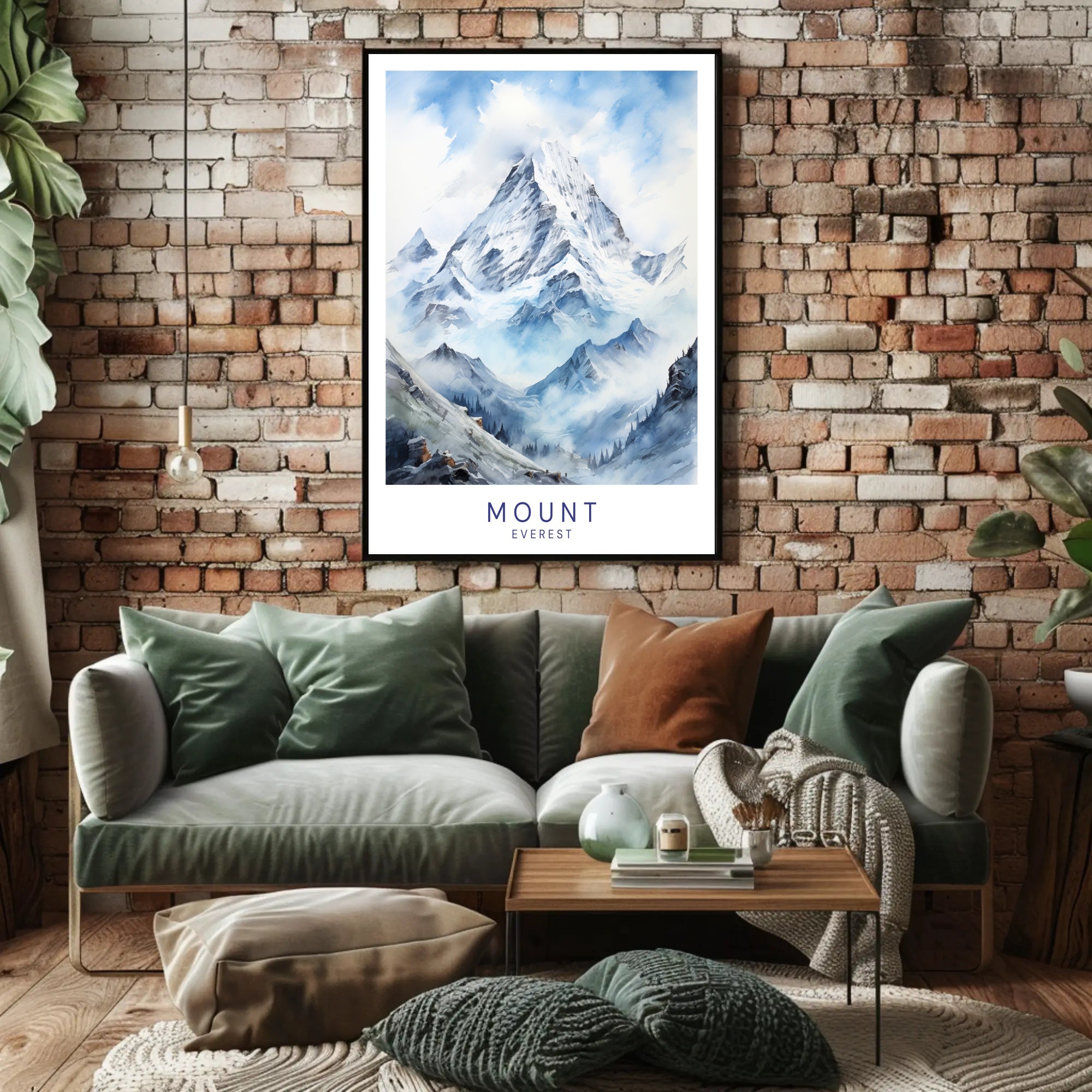 Mount Everest Adventure Art Travel Poster PosterGoat