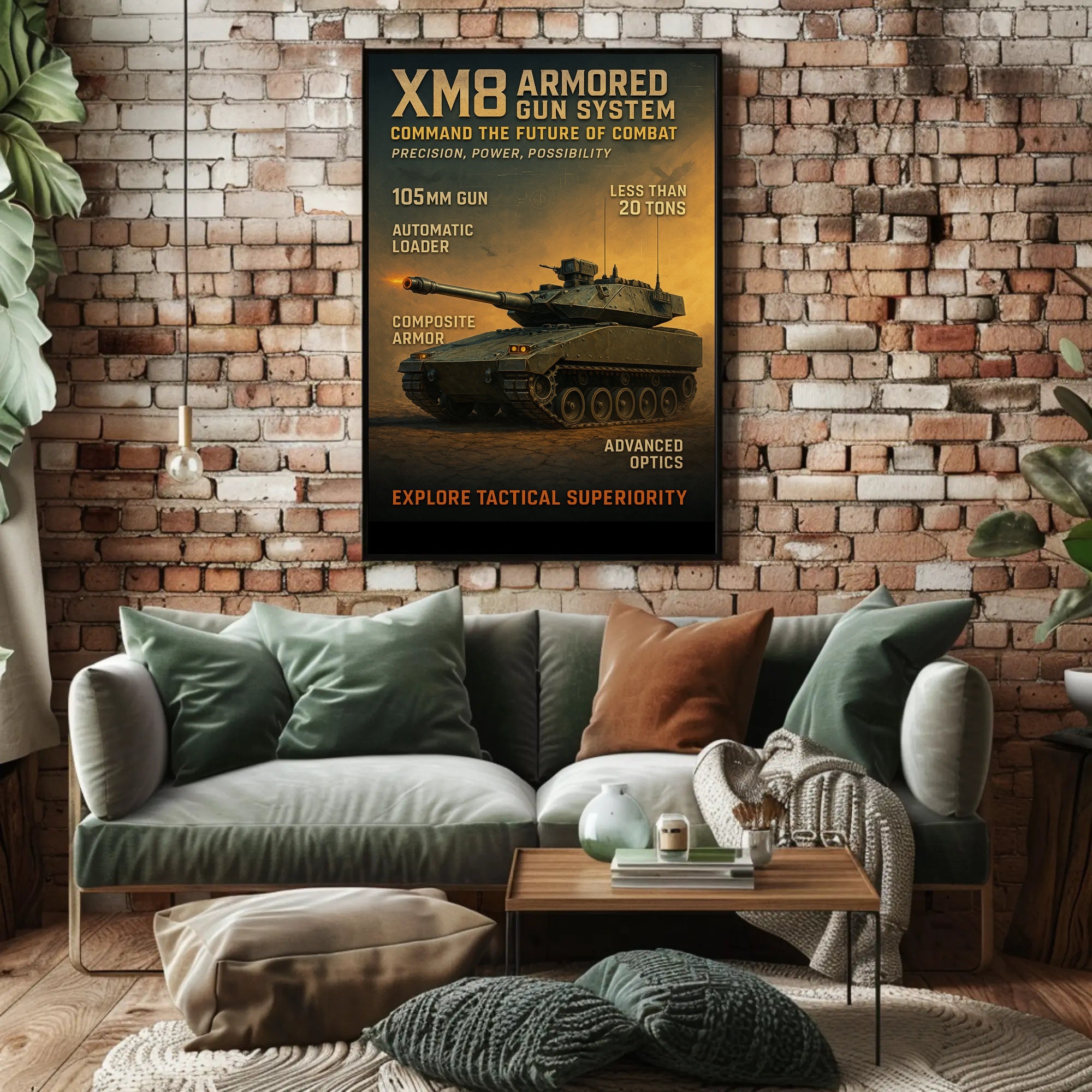 XM8 Armored Gun System Tactical Military Recruitment Poster