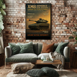 XM8 Armored Gun System Tactical Military Recruitment Poster