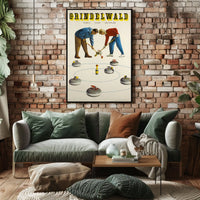 Grindelwald Curling Poster