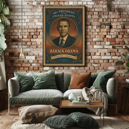 Barack Obama Presidential Historical Poster