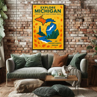 Explore Michigan Poster PosterGoat