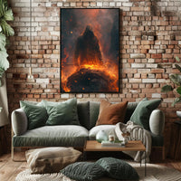 Mysterious Warrior with Glowing Sword Fantasy or Mythology Poster PosterGoat
