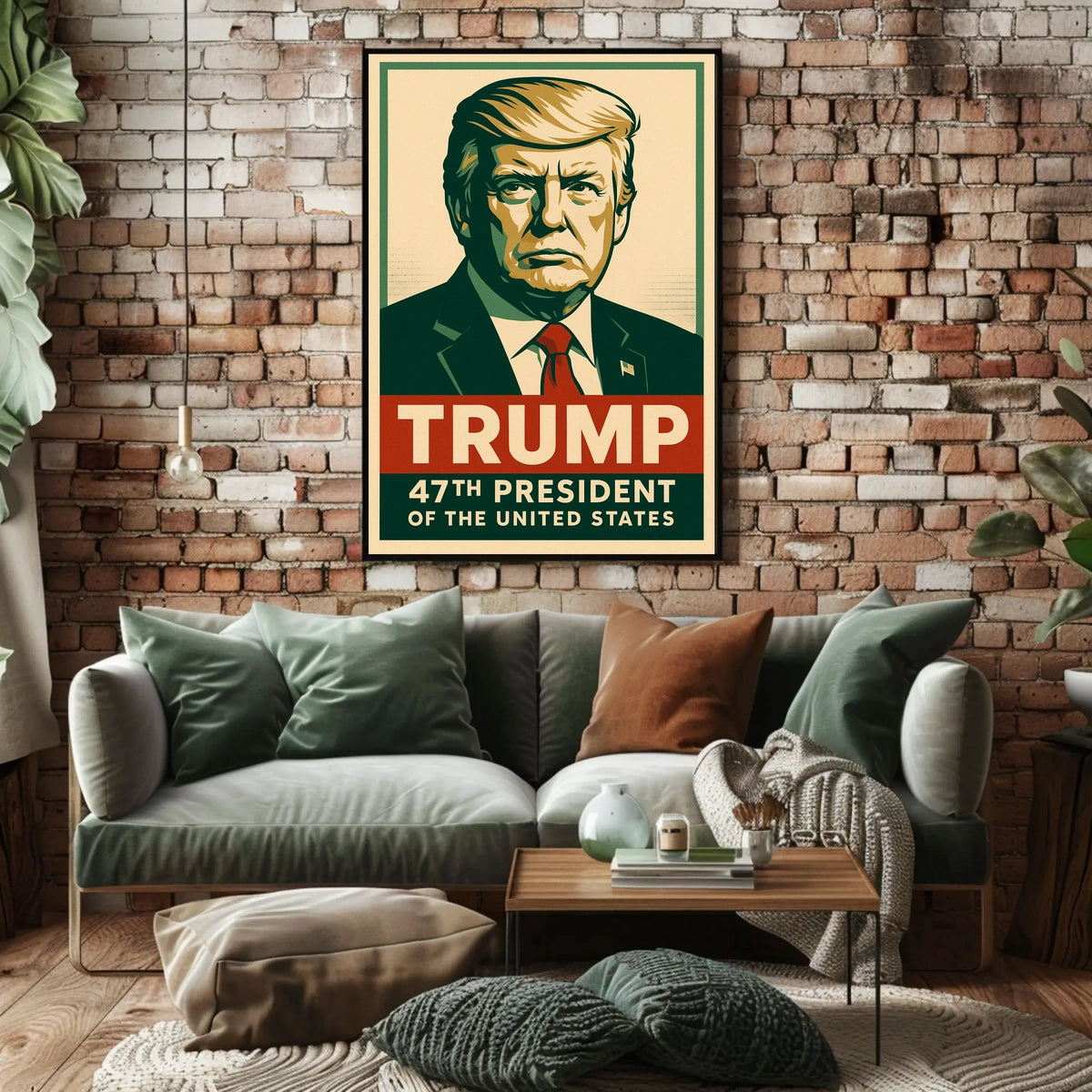 Trump 47th President Patriotic Pop Art Poster