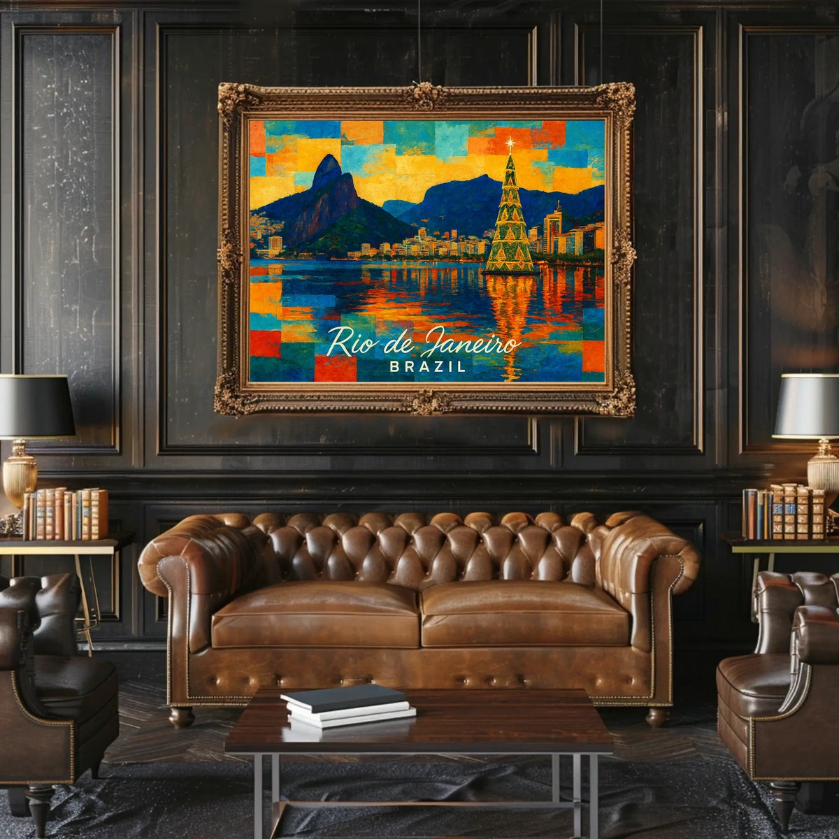 Rio de Janeiro Holiday Scene Poster