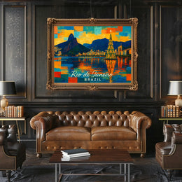 Rio de Janeiro Holiday Scene Poster