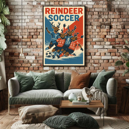 Reindeer Soccer Extravaganza Poster