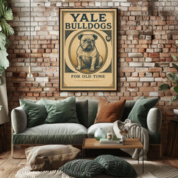 Yale Bulldogs For Old Time Poster